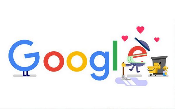 Google посвятил яркий дудл коммунальщикам (фото)