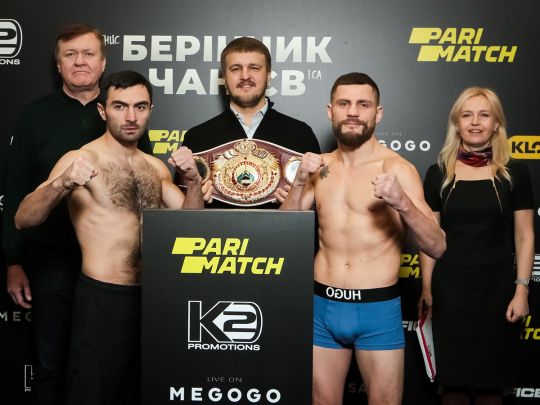 Берінчик на очах у Кличка побив росіянина та захистив чемпіонський пояс WBO: відео бою