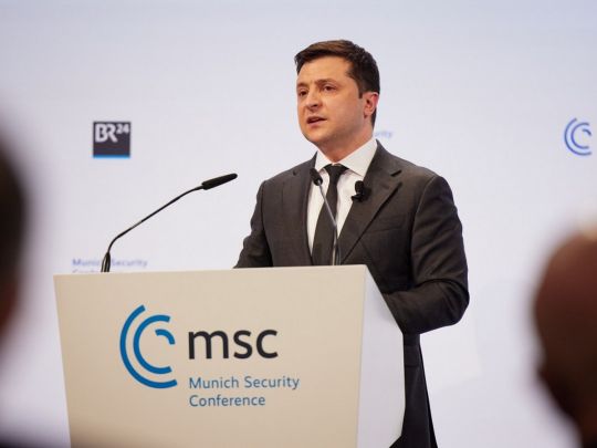&laquo;Вісім років Україна стримує одну з&nbsp;найсильніших армій світу&raquo;: повний текст виступу Зеленського у&nbsp;Мюнхені