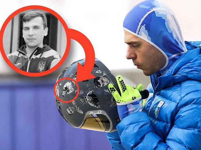 Портрет загиблого воїна на шоломі олімпійця: історія Олексія Хабарова